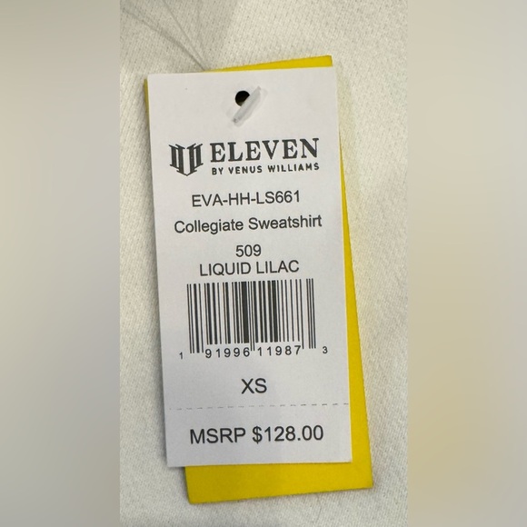 EleVen by Venus Williams Collegiate Sweatshirt Women's Size XS - Picture 5 of 8